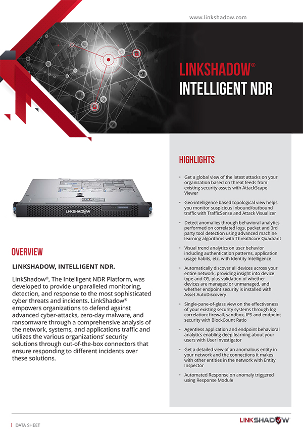 LinkShadow NDR Datasheet